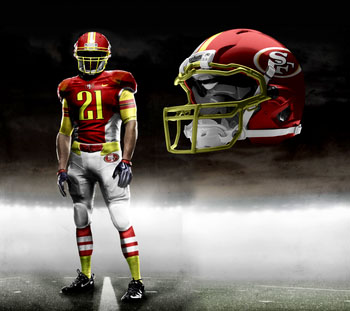 Fictional Nike NFL Uniforms Play-Fake National Media