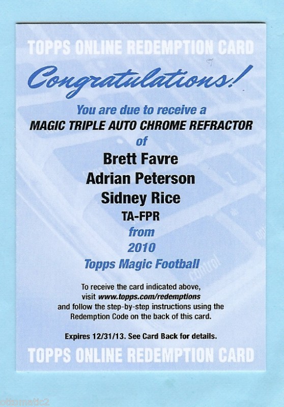 Big Time Hits Virtual Card Show: 2010 Football Cards 94