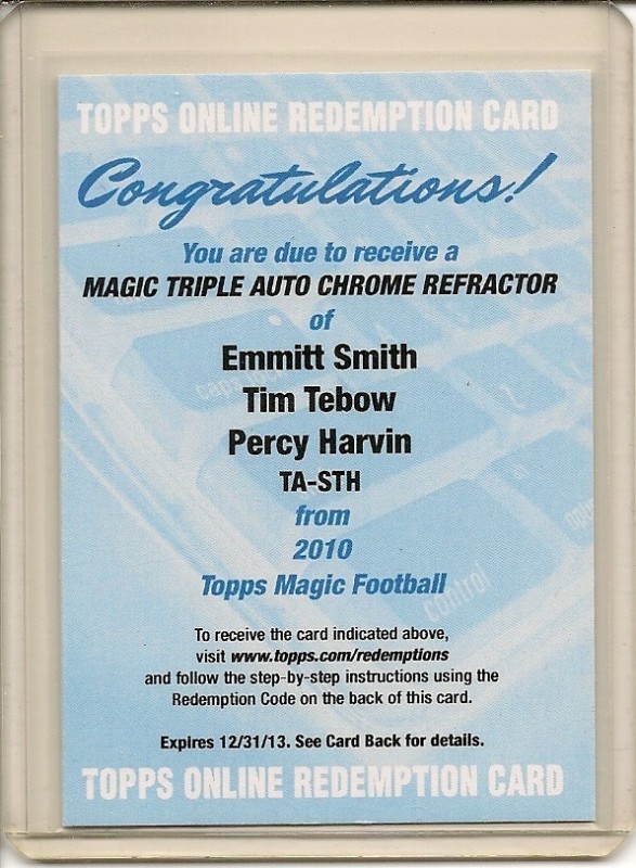 Big Time Hits Virtual Card Show: 2010 Football Cards 100