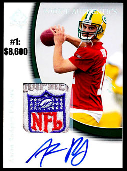Top 10 eBay Football Card Sales: Aaron Rodgers 11