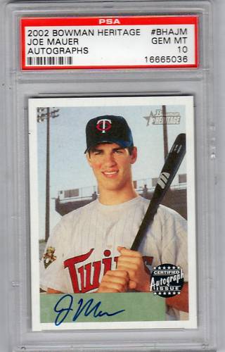 Virtual Card Show: Joe Mauer Baseball Cards 48