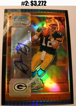 Top 10 eBay Football Card Sales: Aaron Rodgers 10