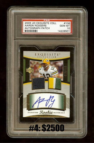 Top 10 eBay Football Card Sales: Aaron Rodgers 8