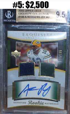 Top 10 eBay Football Card Sales: Aaron Rodgers 7