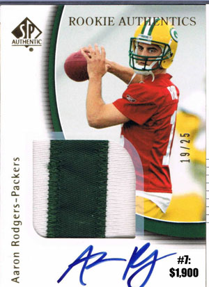 Top 10 eBay Football Card Sales: Aaron Rodgers 5