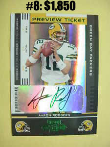 Top 10 eBay Football Card Sales: Aaron Rodgers 4