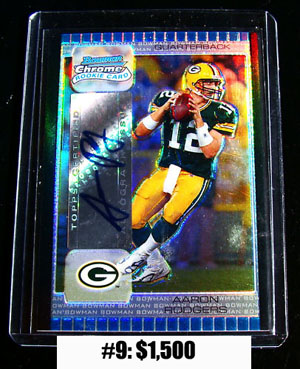 Top 10 eBay Football Card Sales: Aaron Rodgers 3