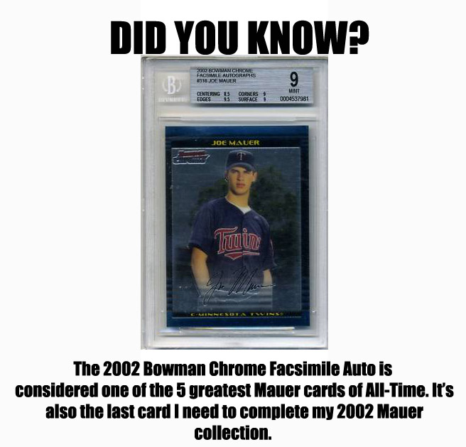 Virtual Card Show: Joe Mauer Baseball Cards 3