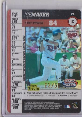 Virtual Card Show: Joe Mauer Baseball Cards 4