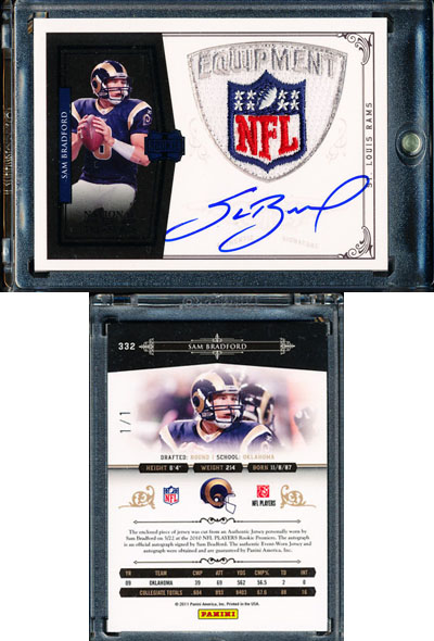 Big Time Hits: 2010 National Treasures Football 60