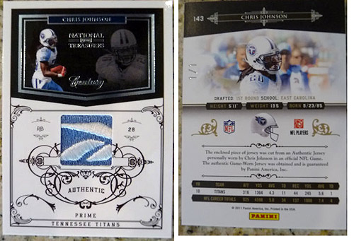 Big Time Hits: 2010 National Treasures Football 40