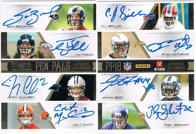 Big Time Hits: 2010 National Treasures Football 62