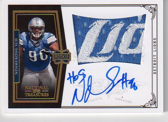 Big Time Hits: 2010 National Treasures Football 65