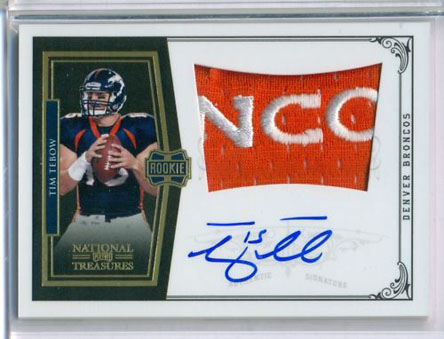 Big Time Hits: 2010 National Treasures Football 58