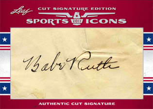 2011 Leaf Sports Icons Cut Signature Edition