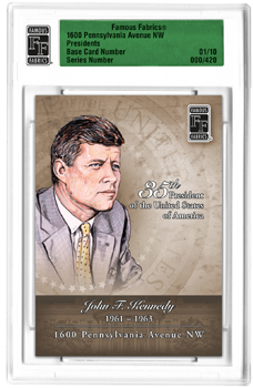 2012 Famous Fabrics Ink 1600 Pennsylvania Avenue NW Trading Cards