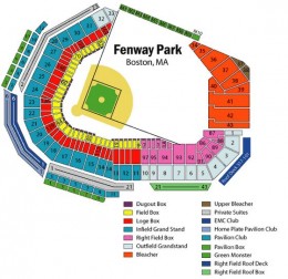 Boston Red Sox Fenway Park Seating Chart 1