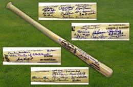 Dodgers team signed bat 1