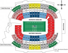 New England Patriots Gillette Stadium Seating Guide 1