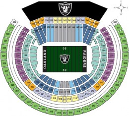 Oakland Raiders Coliseum Seating Chart 1