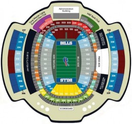 Buffalo Bills Ralph Wilson Stadium Seating Chart 1