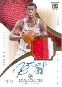 2012-13 Immaculate Jimmy Butler RC #125 Autographed Jersey 1
