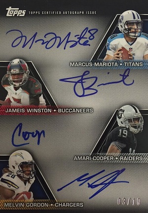 thumbnail image 2 of 2015 Topps Football Pack – 12 Cards – Rookie Hunt: Mariota, Jameis Winston – Factory Sealed 2 of 6