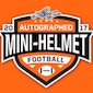 2017 Leaf Autographed Mini-Helmet Football