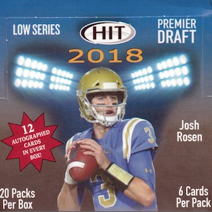 2018 Sage Hit Premier Draft Low Series Football