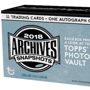 2018 Topps Archives Snapshots Baseball