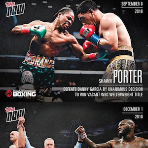 2018 Topps Now Showtime Championship Boxing