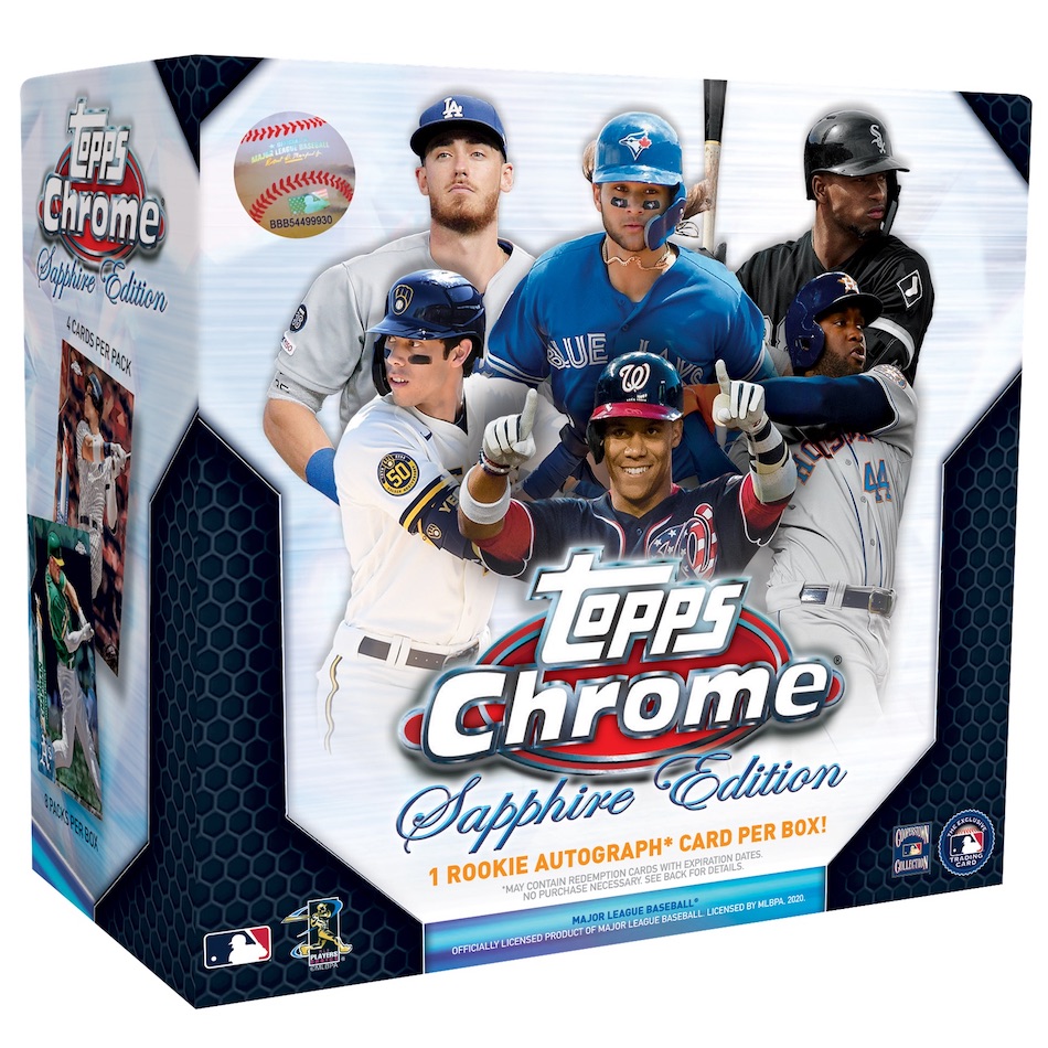 2020 Topps Chrome Sapphire Edition Baseball Cards Checklist