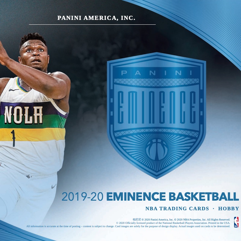 201920 Panini Eminence Basketball Checklist, NBA Boxes, Date, Reviews