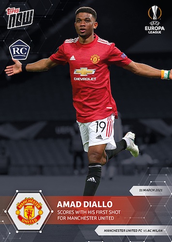 2020-21 Topps Now UEFA Europa League Soccer Cards Checklist