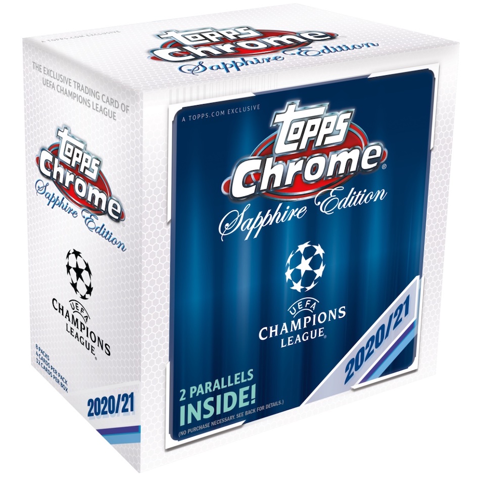 2020-21 Topps Chrome Sapphire Edition UEFA Champions League Soccer Cards Checklist & Odds
