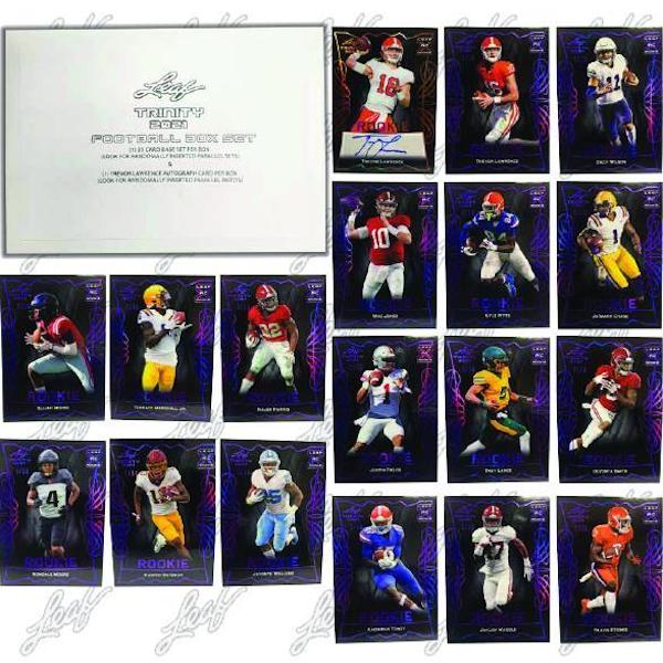 2021 Leaf Trinity Football Box Set Cards