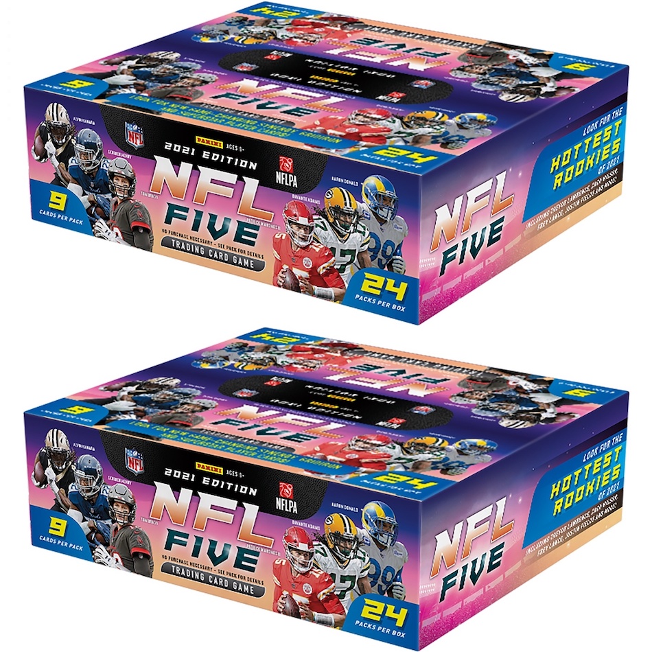 2021 Panini NFL Five Trading Card Game Checklist Info Boxes 2021-panini-nfl-five-trading-card-game-checklist-info-boxes