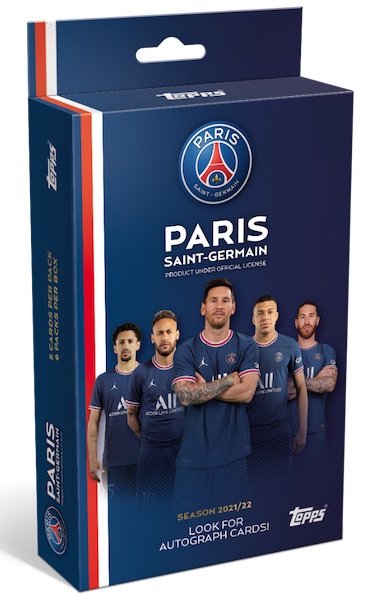 Carte Topps PSG 2021/22 Neymar Jr – Icy Foil Parallel (état Neuf)